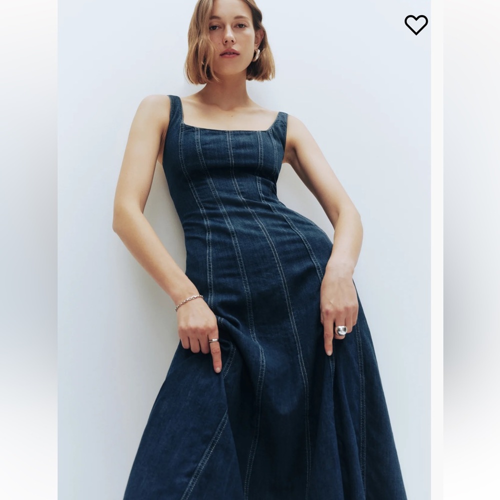Reformation Blue Denim Dress